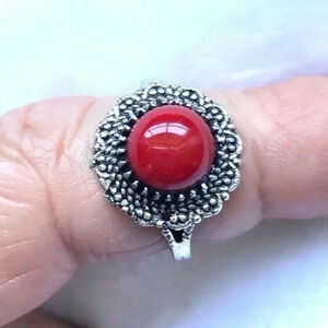 Energy Muse Red Jasper 925 Silver Ring NWT